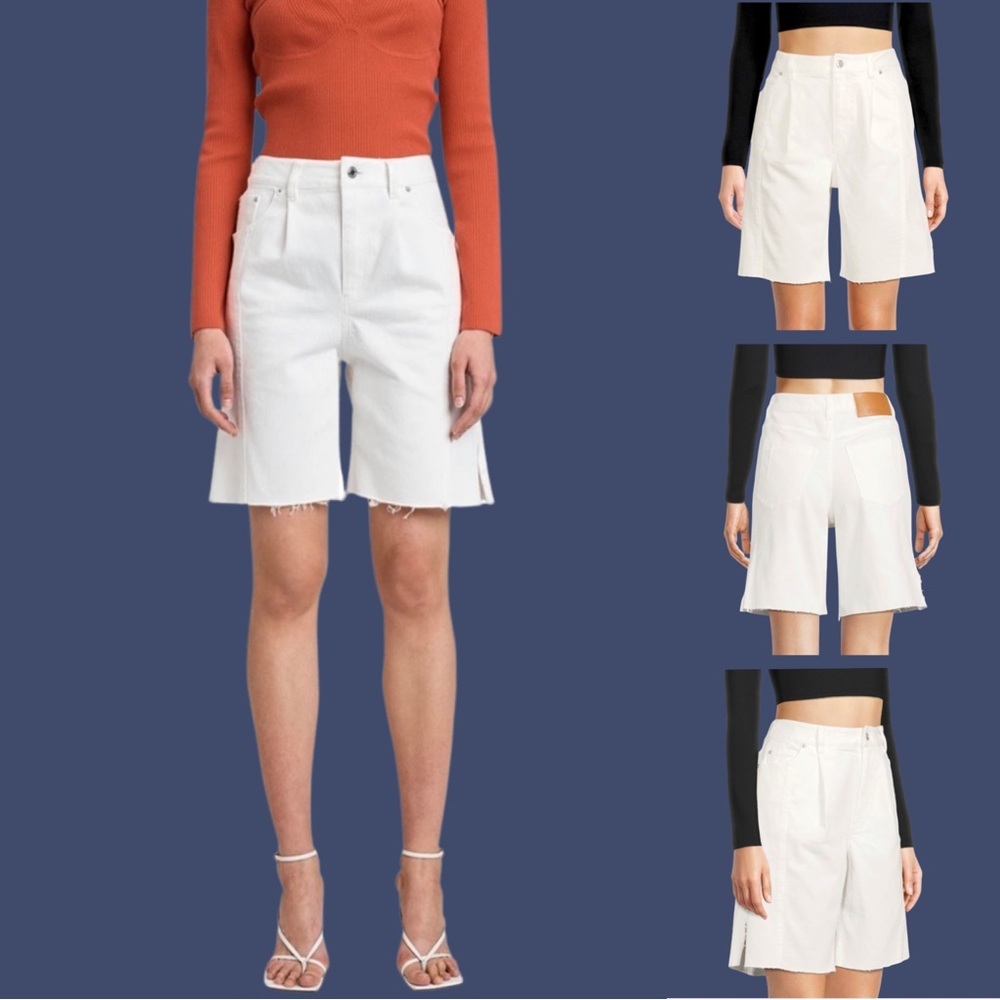 Derek Lam | NWOT Von Frayed Denim Bermuda Shorts